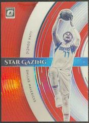 Luka Doncic [Red] #1 Basketball Cards 2021 Panini Donruss Optic Star Gazing Prices