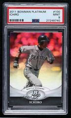 Ichiro #100 Baseball Cards 2011 Bowman Platinum Prices