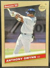 Tony Gwynn [Press Proof] #218 Baseball Cards 2020 Panini Donruss Prices