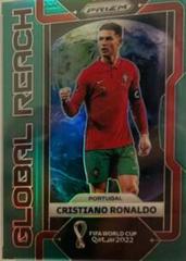 Cristiano Ronaldo [Green] Soccer Cards 2022 Panini Prizm World Cup Global Reach Prices