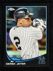 Derek Jeter [Black Refractor] Baseball Cards 2013 Topps Chrome Prices