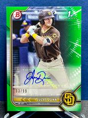 Lucas Dunn [Green] #PPA-LD Baseball Cards 2022 Bowman Paper Prospect Autographs Prices