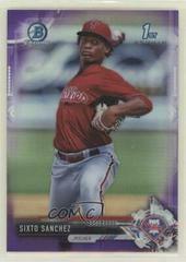 Sixto Sanchez [Purple Refractor] #BCP210 Baseball Cards 2017 Bowman Chrome Prospects Prices