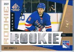 Zac Jones Hockey Cards 2021 SP Game Used Rookie Blends Prices