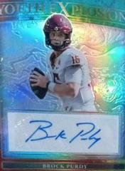 Brock Purdy [Tie Dye] Football Cards 2022 Panini Select Draft Picks Youth Explosion Signatures Prices