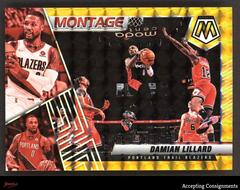 Damian Lillard [Gold] Basketball Cards 2021 Panini Mosaic Montage Prices