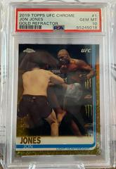 Jon Jones [Gold] Ufc Cards 2019 Topps UFC Chrome Prices