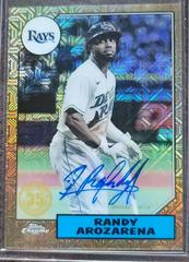 Randy Arozarena [Autograph] #T87C-2 Baseball Cards 2022 Topps Silver Pack 1987 Chrome Prices