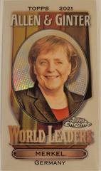 Angela Merkel #MWL-1 Baseball Cards 2021 Topps Allen & Ginter Chrome Mini World Leaders Prices