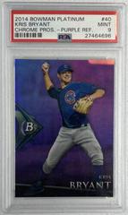 Kris Bryant [Purple Refractor] #40 Baseball Cards 2014 Bowman Platinum Chrome Prospects Prices