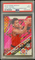 Trae Young [Pink Fluorescent] Basketball Cards 2019 Panini Mosaic Will to Win Prices