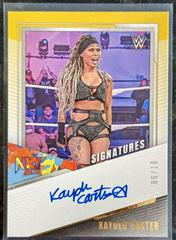 Kayden Carter [Gold] Wrestling Cards 2022 Panini NXT WWE Signatures Prices