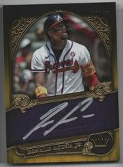 Ronald Acuna Jr. [Gold] Baseball Cards 2022 Topps Five Star Royalty Autographs Prices