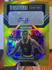 Omaha Biliew [Gold] #SS-OBL Basketball Cards 2023 Panini Prizm Draft Picks Sensational Signatures Prices