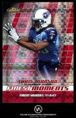Chris Johnson [Xfractor] Football Cards 2008 Topps Finest Moments Prices