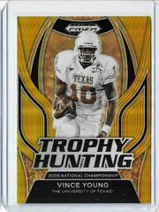 Vince Young [Gold] #TH-16 Football Cards 2023 Panini Prizm Draft Picks Trophy Hunting Prices