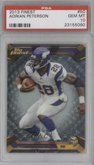 Adrian Peterson #50 Football Cards 2013 Topps Finest Prices