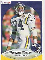 Herschel Walker Football Cards 1990 Fleer Prices