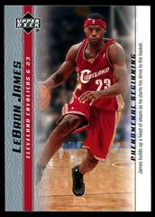 LeBron James [2007 Cleveland National] #11 Basketball Cards 2003 Upper Deck Phenomenal Beginning Prices