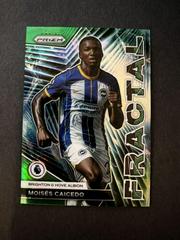 Moises Caicedo [Green] Soccer Cards 2022 Panini Prizm Premier League Fractal Prices