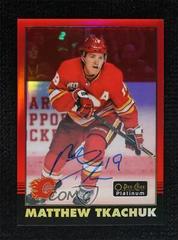 Matthew Tkachuk [Red Autograph] #R-16 Hockey Cards 2020 O Pee Chee Platinum Retro Prices