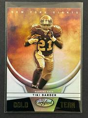 Tiki Barber Football Cards 2019 Panini Certified Gold Team Prices