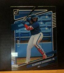 Vladimir Guerrero Jr. [Blue] #9 Baseball Cards 2021 Panini Chronicles Clearly Donruss Prices