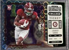 Jahmyr Gibbs [Green] #8 Football Cards 2023 Panini Chronicles Draft Picks Contenders College Ticket Prices