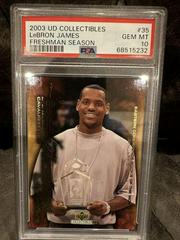 LeBron James #35 Basketball Cards 2003 UD Collectibles Freshman Season Prices
