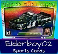 Hailie Deegan [Holographic] #UL18 Racing Cards 2023 Panini Donruss NASCAR Under the Lights Prices