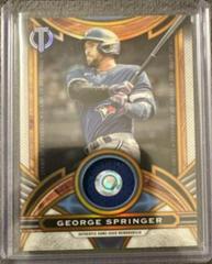 George Springer [Orange] #SOA-GSP Baseball Cards 2023 Topps Tribute Stamp of Approval Relics Prices