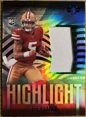 Trey Lance [Black] #HS-TRL Football Cards 2021 Panini Illusions Highlight Swatches Prices