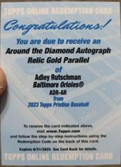 Adley Rutschman [Gold] #ADR-AR Baseball Cards 2023 Topps Pristine Around the Diamond Autograph Relic Prices