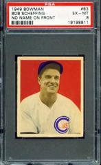 Bob Scheffing [No Name on Front] #83 Baseball Cards 1949 Bowman Prices