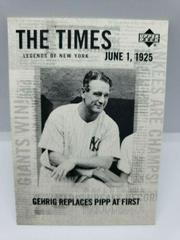 Lou Gehrig #171 Baseball Cards 2001 Upper Deck Legends of NY Prices