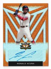 Ronald Acuna [Orange] #BA-RA1 Baseball Cards 2020 Leaf Valiant Autographs Prices