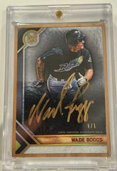 Wade Boggs [Wood] #MFA-WB Baseball Cards 2023 Topps Museum Collection Framed Autographs Prices
