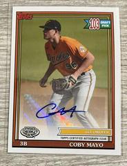 Coby Mayo [Auto] #PD-158 Baseball Cards 2021 Topps Pro Debut Prices