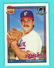 Adam Peterson #559 Baseball Cards 1991 Topps Desert Shield Prices