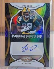 AJ Dillon [Gold] #MS-AD Football Cards 2022 Panini Certified Mirror Signatures Prices