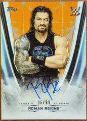 Roman Reigns [Orange] Wrestling Cards 2020 Topps WWE Undisputed Autographs Prices