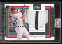 Spencer Torkelson [Emerald] #RJ-ST Baseball Cards 2022 Panini Three and Two Rookie Jerseys Prices