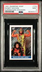 Macho Man Randy Savage & Queen Sherri #103 Wrestling Cards 1991 WWF Superstars Stickers Prices