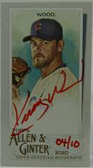 Kerry Wood [Red Ink] #MA-KW Baseball Cards 2020 Topps Allen & Ginter Mini Autographs Prices