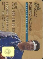 Roberto Alomar [Gold] #17 Baseball Cards 1995 Studio Prices