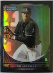 Tim Anderson [Black Refractor] #65 Baseball Cards 2013 Bowman Chrome Mini Prices