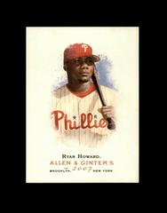 Ryan Howard #1 Baseball Cards 2007 Topps Allen & Ginter Prices