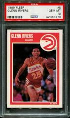 Glenn Rivers #5 Basketball Cards 1989 Fleer Prices