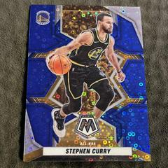 Stephen Curry [Fast Break Blue] Basketball Cards 2021 Panini Mosaic Prices