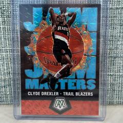 Clyde Drexler [Blue Fluorescent] Basketball Cards 2019 Panini Mosaic Jam Masters Prices